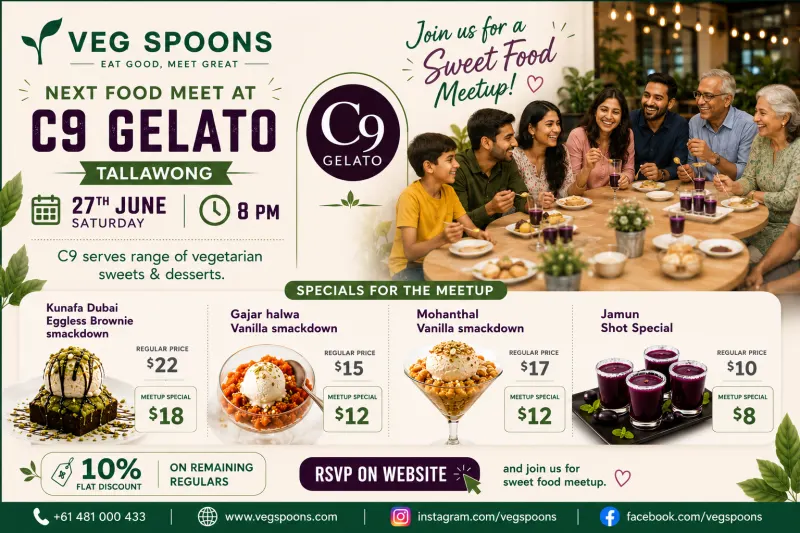 Sweet Food Meetup at C9 Gelato, Tallawong 27 June Saturday evening