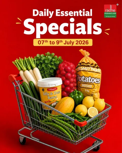 Radhe Daily Essential Specials | Fresh Grocery Deals Across All Stores | 7–9 July 2026