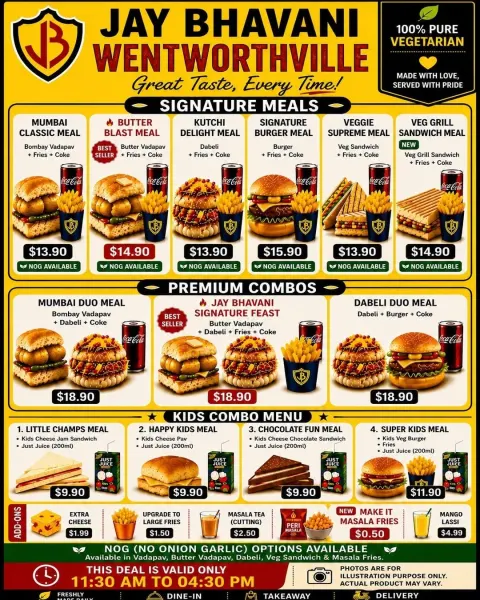 NEW ! Jay Bhavani Wenty Lunch Combo Meals
