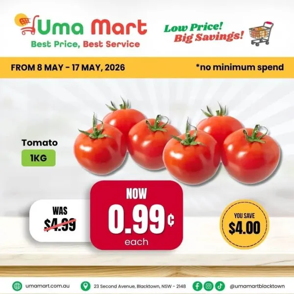 Uma Mart Blacktown – Weekly Specials (8 May – 17 May 2026)