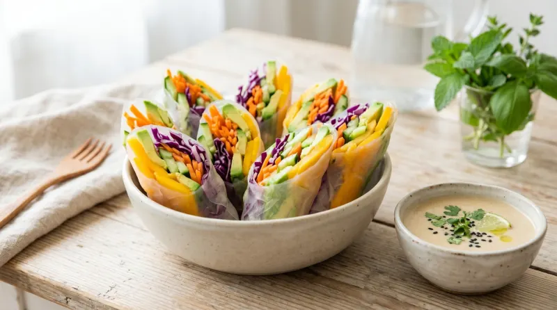 Vegan Summer Rolls (Nut-Free)